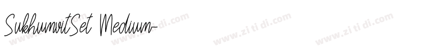SukhumvitSet Medium字体转换
